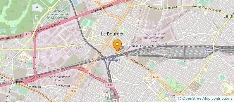 localisation de l'entreprise DEVI à LE BOURGET