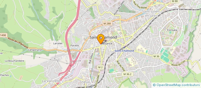 localisation de l'entreprise DEVI CONSTRUCTION à SAINT-CHAMOND