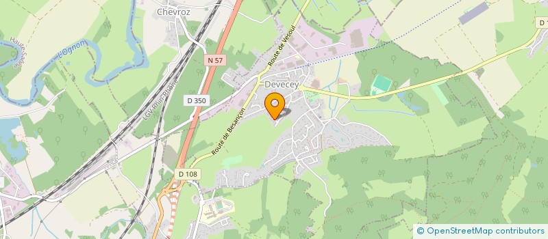 localisation de l'entreprise DEVIAND à DEVECEY