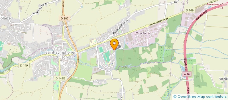 localisation de l'entreprise DEVIC  SAINT-SYMPHORIEN-D'OZON