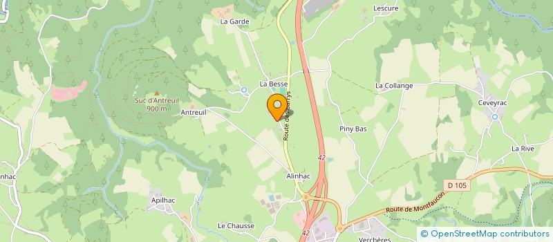 localisation de l'entreprise DEVIDAL IMMO  YSSINGEAUX