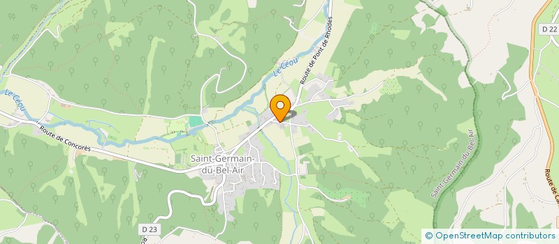 localisation de l'entreprise DEVIERS FRESQUET BOISSONS  SAINT-GERMAIN-DU-BEL-AIR