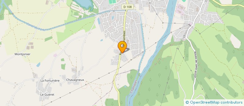 localisation de l'entreprise DEVIGNAUD IMMOBILIER  SAINT-JUST-SAINT-RAMBERT