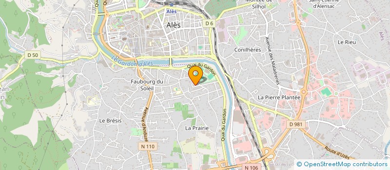 localisation de l'entreprise DEVIGNY INTERNATIONAL à ALES