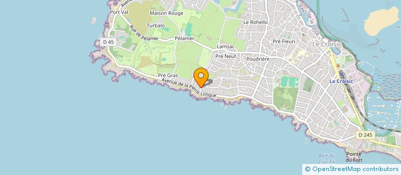 localisation de l'entreprise DEVILLAIRS SARL  LE CROISIC