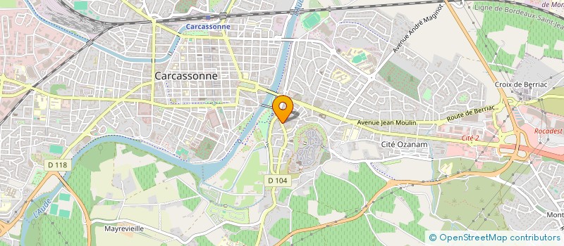 localisation de l'entreprise DEVILLE OLIVIER ET BENOIT à CARCASSONNE