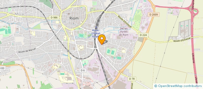 localisation de l'entreprise DEVILLERS à RIOM