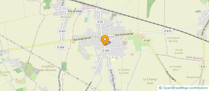 localisation de l'entreprise DEVILLERS à FLAVY-LE-MARTEL