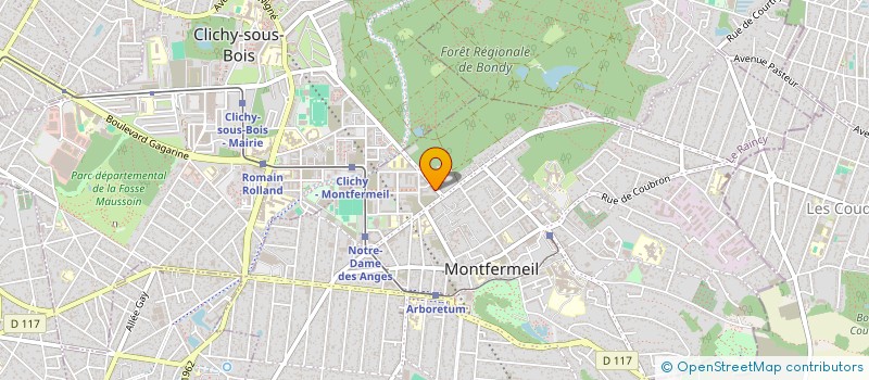 localisation de l'entreprise DEVIMMO à MONTFERMEIL