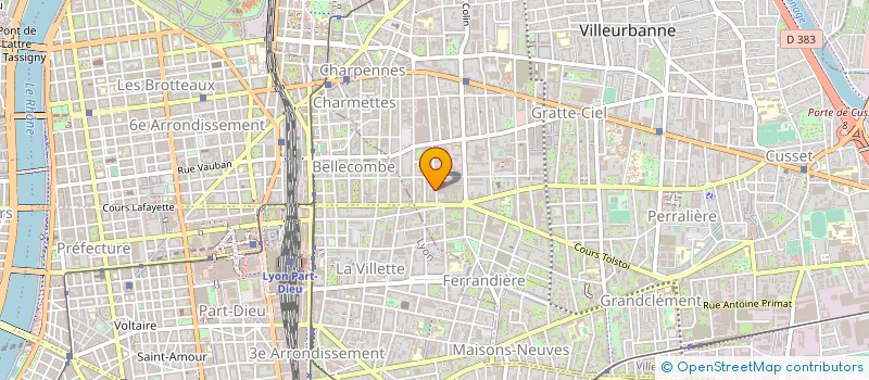 localisation de l'entreprise DEVIMOB  VILLEURBANNE