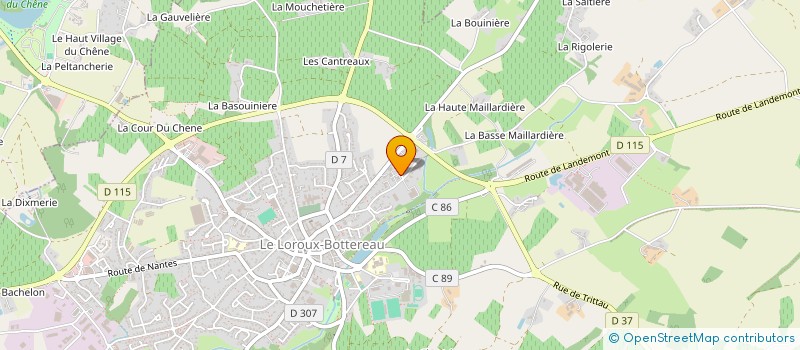 localisation de l'entreprise DEVIN SUTEAU  LE LOROUX-BOTTEREAU