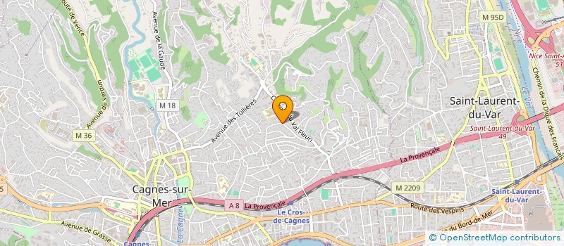 localisation de l'entreprise DEVINCA à CAGNES-SUR-MER