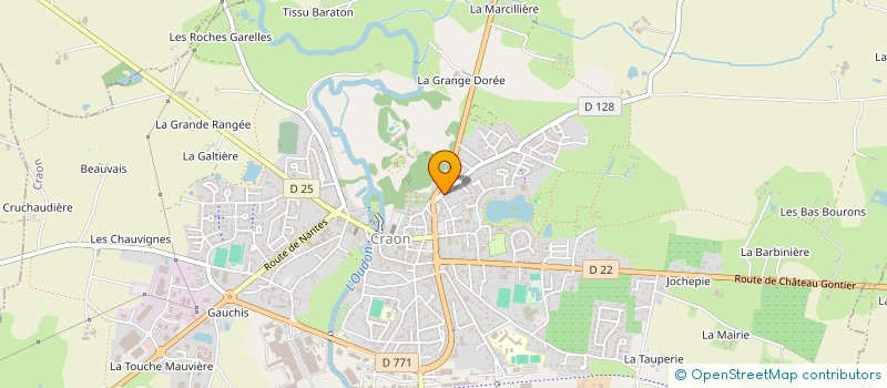 localisation de l'entreprise DEVINCI MANAGEMENT  CRAON