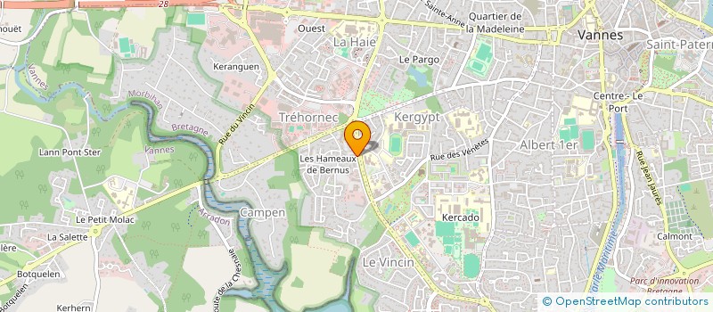 localisation de l'entreprise DEVINE à VANNES