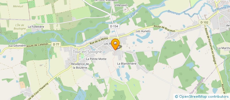 localisation de l'entreprise DEVINE  TOUR-EN-SOLOGNE