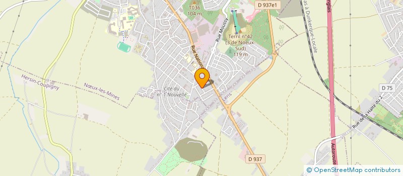 localisation de l'entreprise DEVINEAUX ISOLATION PLATRERIE  BETHUNE