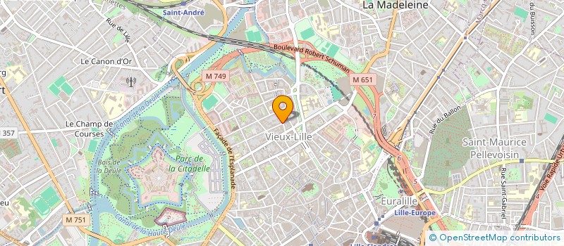 localisation de l'entreprise DEVINVEST à LILLE
