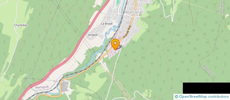localisation de l'entreprise DEVIRIS à MARTIGNAT