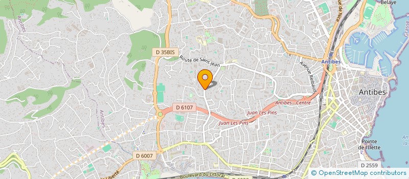 localisation de l'entreprise DEVIS ET FACTURATION INTERNET SERVICES à ANTIBES