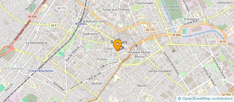 localisation de l'entreprise DEVLOGISTIQUE  ROUBAIX