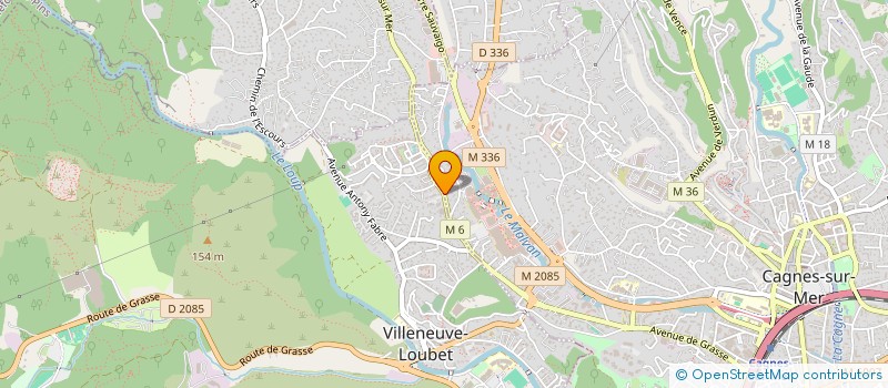 localisation de l'entreprise DEVLYN à CAGNES-SUR-MER