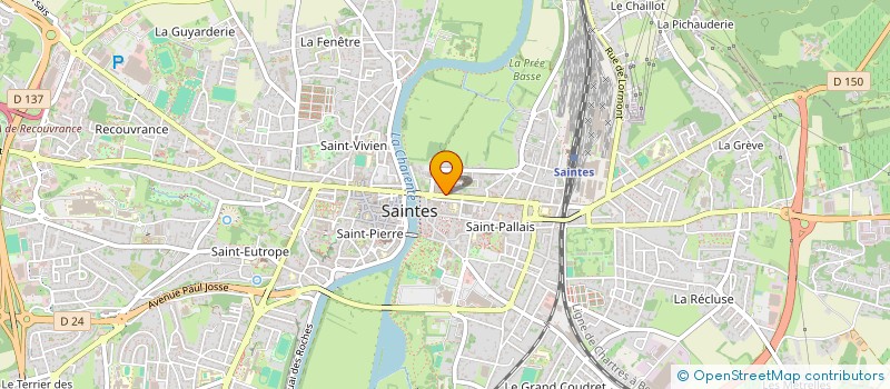 localisation de l'entreprise DEVMAR  SAINTES