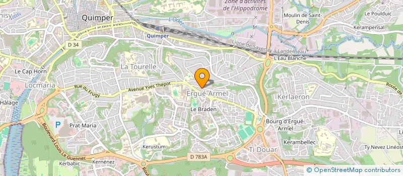 localisation de l'entreprise DEVOIR DE MEMOIRES ECLAIREURS à QUIMPER