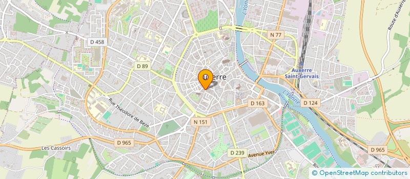 localisation de l'entreprise DEVOIZE OPTIQUE à AUXERRE
