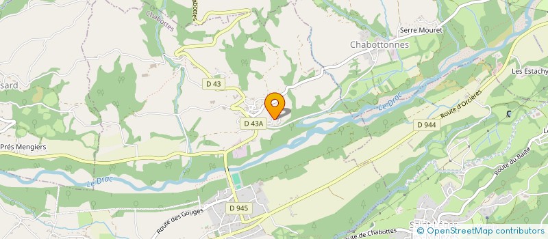 localisation de l'entreprise DEVOLUY CONSEIL ET GESTION  CHABOTTES