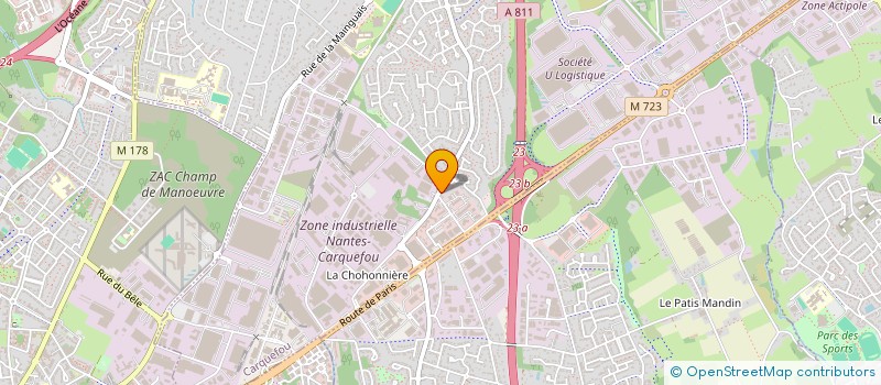 localisation de l'entreprise DEVORSINE ET GALILEE à CARQUEFOU