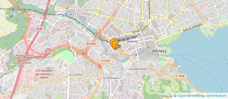 localisation de l'entreprise DEVOS ANTHONY GEORGES à ANNECY