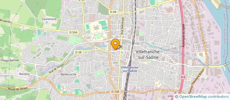 localisation de l'entreprise DEVOUCOUX CARRESE SARAT à VILLEFRANCHE-SUR-SAONE