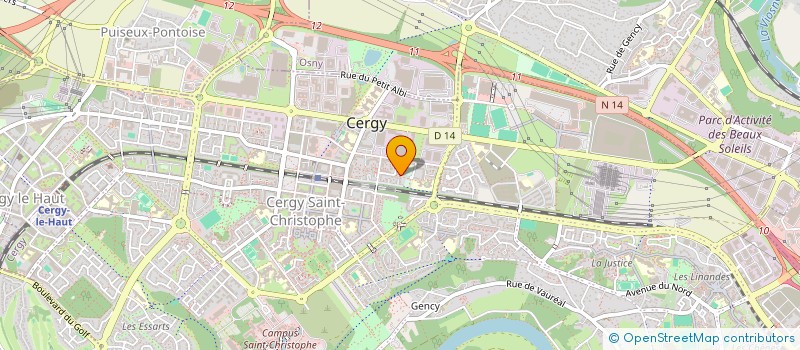 localisation de l'entreprise DEVOUER POUR LA JEUNESSE  CERGY