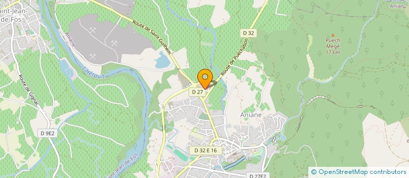 localisation de l'entreprise DEVPRIV à ANIANE