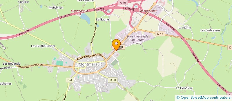 localisation de l'entreprise DEVRAN à MONTMARAULT