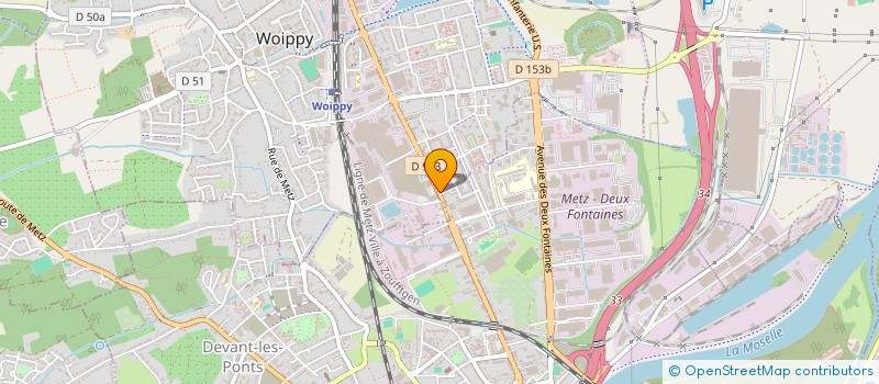 localisation de l'entreprise DEVREK  METZ