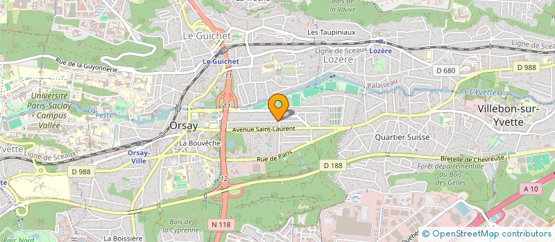 localisation de l'entreprise DEVSEC INTERNATIONAL à ORSAY
