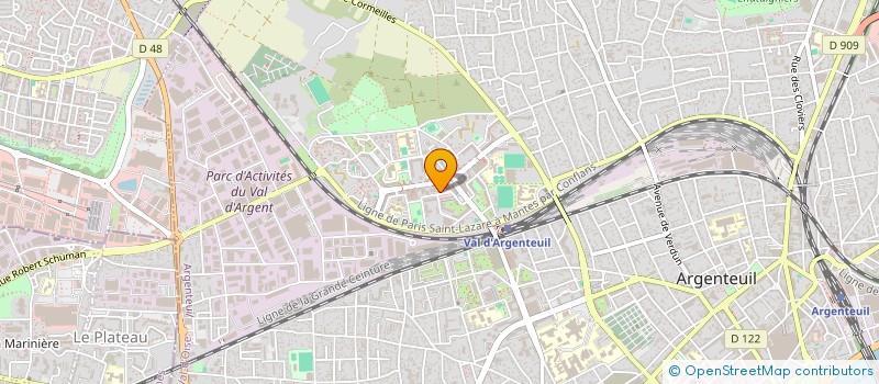 localisation de l'entreprise DEVSHORE à ARGENTEUIL