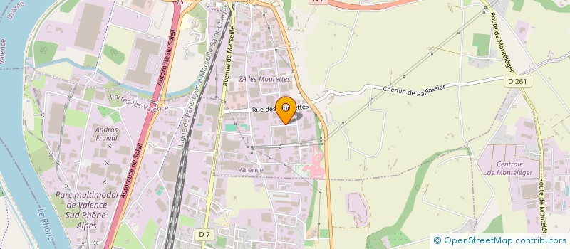 localisation de l'entreprise DEVTEX  VALENCE
