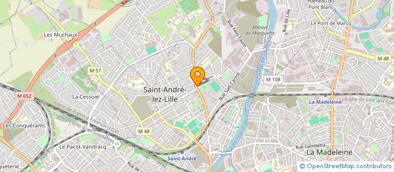 localisation de l'entreprise DEVULDER PATISSERIE à SAINT-ANDRE-LEZ-LILLE