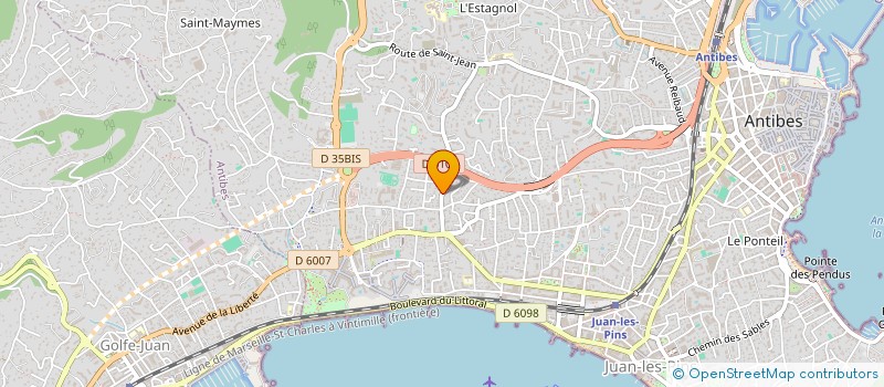 localisation de l'entreprise DEVUPNOW  ANTIBES