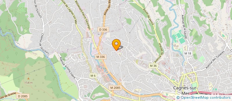 localisation de l'entreprise DEVYLA à CAGNES-SUR-MER