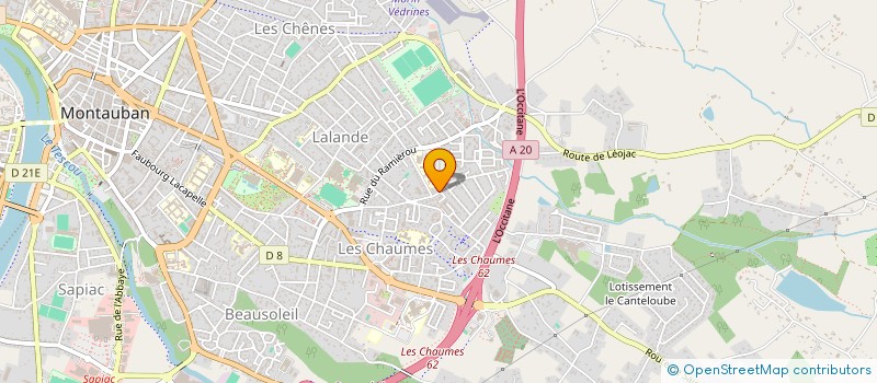 localisation de l'entreprise DEVYM à MONTAUBAN