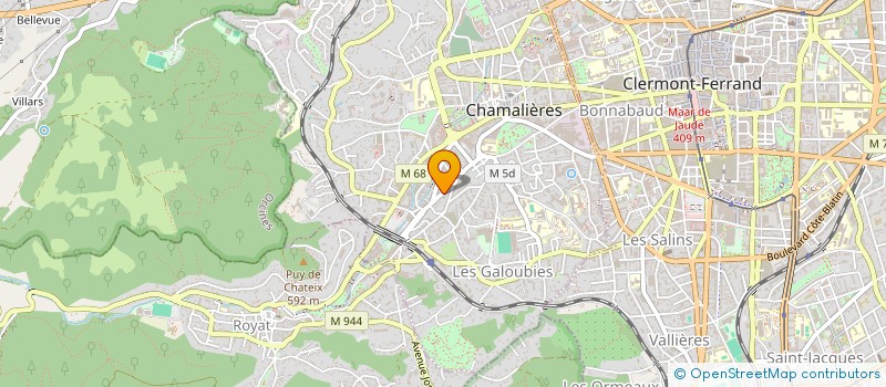 localisation de l'entreprise DEWATER à CHAMALIERES