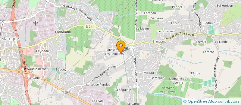 localisation de l'entreprise DEWEL  TRESSES