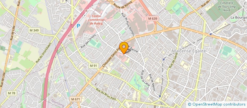 localisation de l'entreprise DEWILDE à TOURCOING