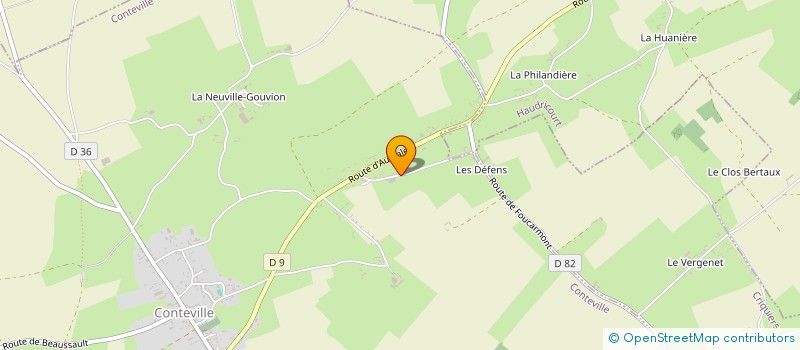 localisation de l'entreprise DEWITTE  CONTEVILLE