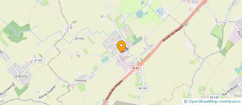 localisation de l'entreprise DEWULF AGRO SERVICE  ILLIES