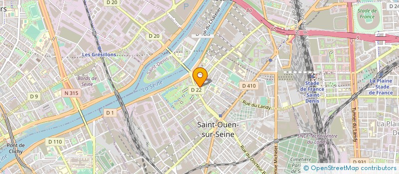 localisation de l'entreprise DEWULF SARL à SAINT-OUEN-SUR-SEINE