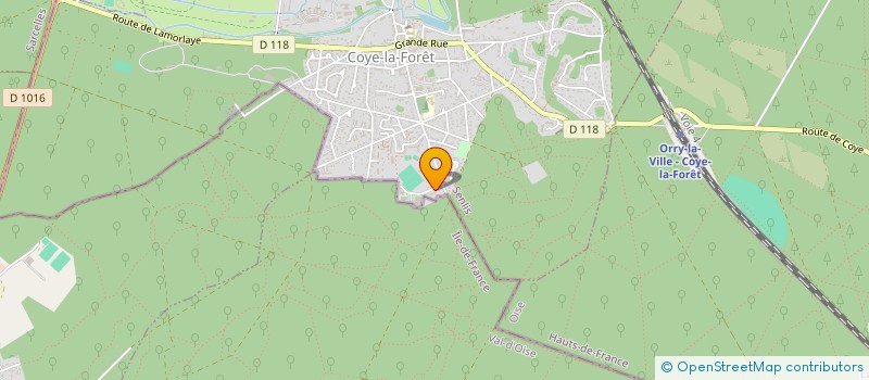 localisation de l'entreprise DEXAM DIFFUSION à COYE LA FORET